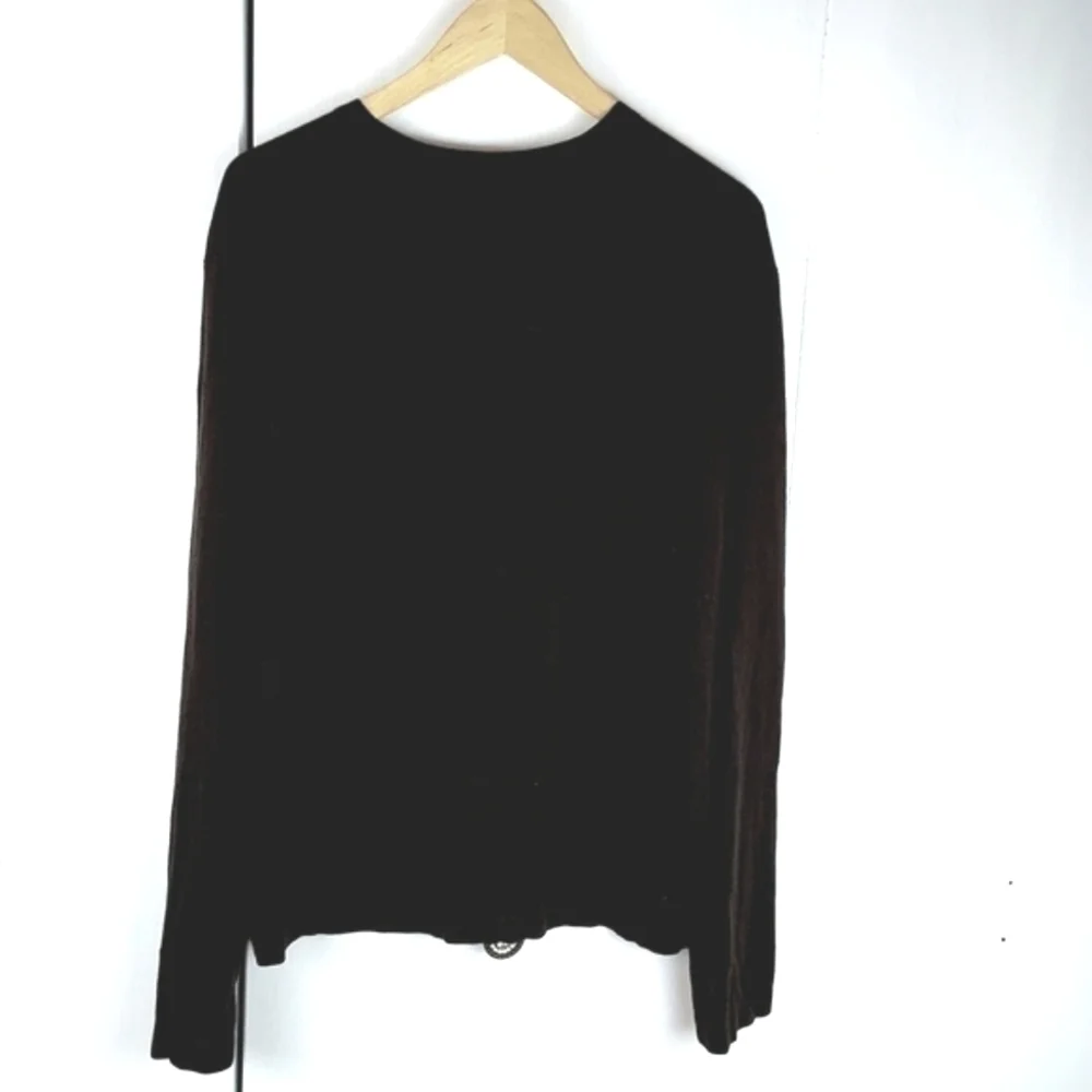 Banana Republic| Mens Black Cashmere/Silk V Neck Soft Neutral Sweater Preppy L